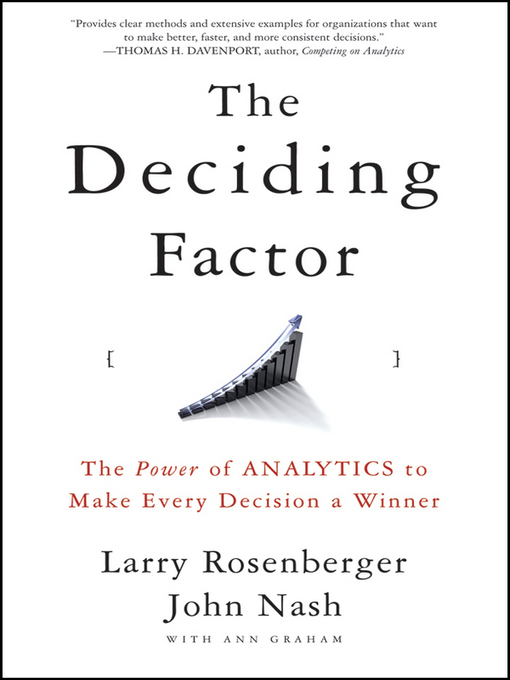 Title details for The Deciding Factor by Larry E. Rosenberger - Available